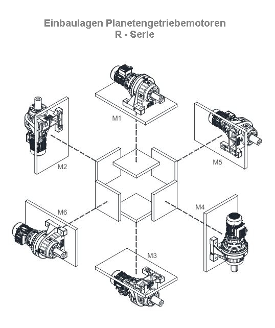 RV1102L.01-71-4-0,37 kW-38 rpm Motorreductor planetario