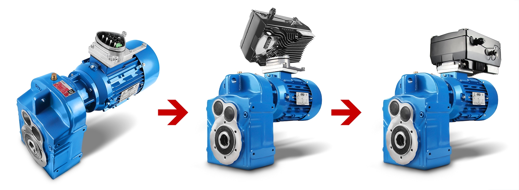 Motorreductor con variador de frecuencia montado